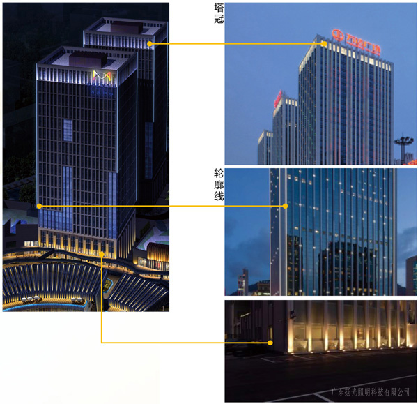 舒鉑廣場建筑景觀照明設計效果圖