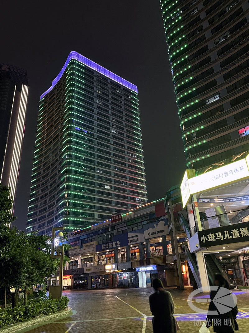 酒店夜景亮化工程實拍圖